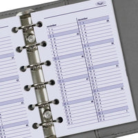 Refill for Pocket organizer - 125 x 80 mm - Extra yearplanner current year