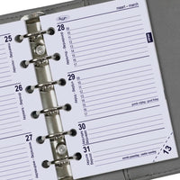 Refill for Pocket organizer - 125 x 80 mm - Agenda 1 week per 2 pages