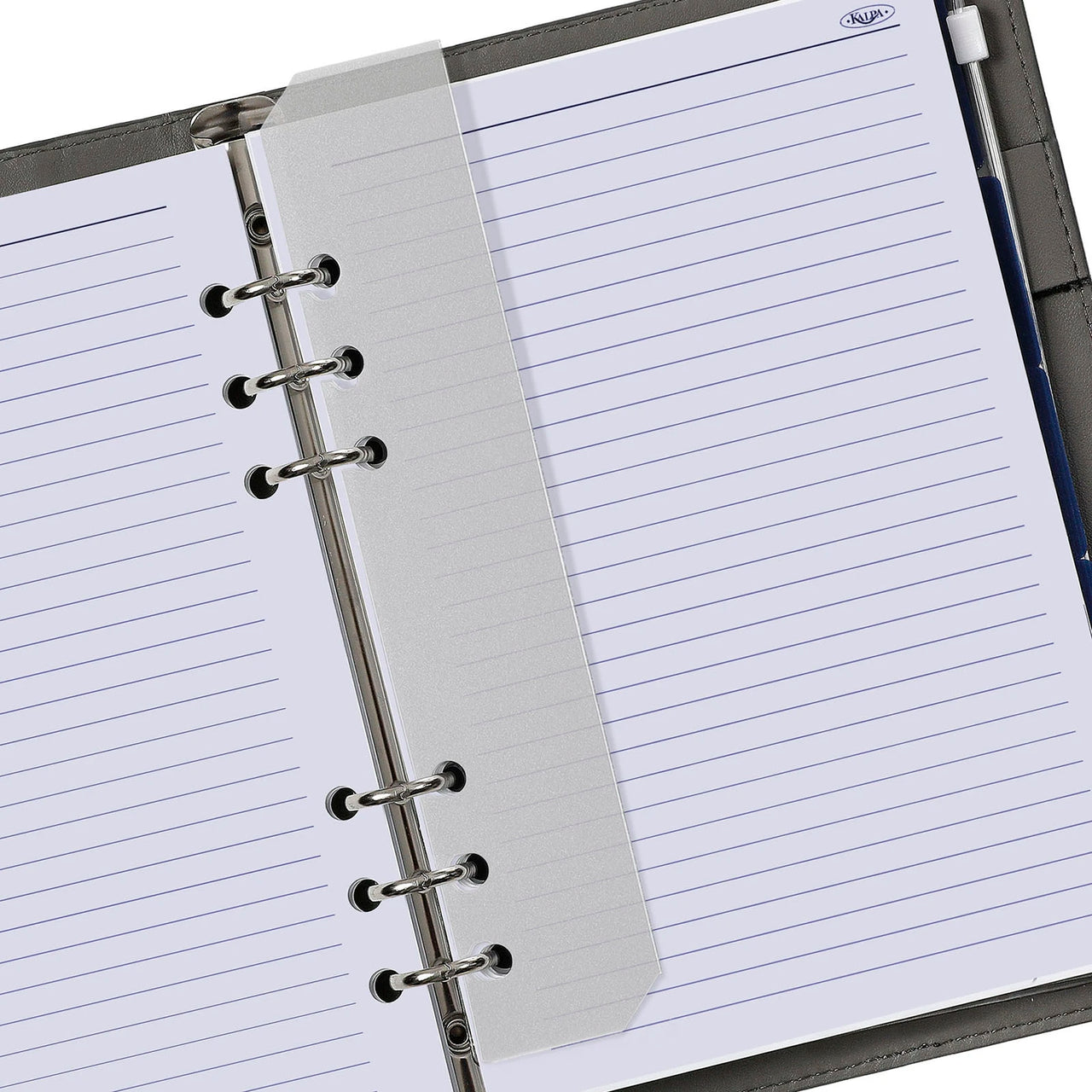6406-26-27 210 x 144 mm A5 Bindmiddel Vulling 1 Week per 2 Paginas EN DE FR NL (een beetje roest op de ringband!) + opbergmap 2026 2027