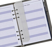 Complete refill with tabsheets, page separator, adddress set and agenda for A5 organizer - 210 x 144 mm - Extra yearplanner next year