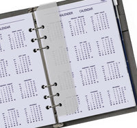 Complete refill with tabsheets, page separator, adddress set and agenda for A5 organizer - 210 x 144 mm - Year Calendar View