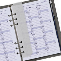 Complete refill with tabsheets, page separator, adddress set and agenda for A5 organizer - 210 x 144 mm - Extra yearplanner current year