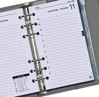 Complete refill with tabsheets, page separator, adddress set and agenda for Personal organizer - 170 x 95 mm - Agenda 1 day per page