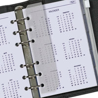 Complete refill with tabsheets, page separator, adddress set and agenda for Senior organizer - 150 x 95 mm - Year Calendar View