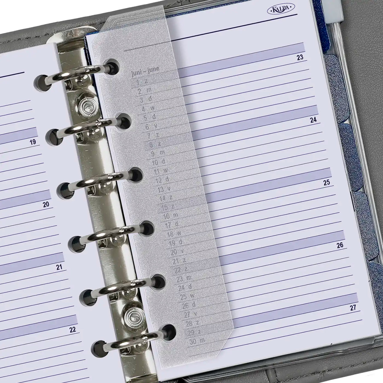 Complete refill with tabsheets, page separator, adddress set and agenda for Pocket organizer - 125 x 80 mm - Extra yearplanner next year