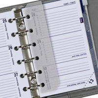 Complete refill with tabsheets, page separator, adddress set and agenda for Pocket organizer - 125 x 80 mm - Agenda 1 week per 2 pages