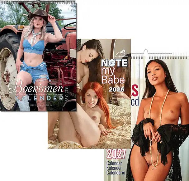 RIN-26-CN-CP Farmer Girls Calendar + note my babe 2026 + CutePinUps 2026 2027